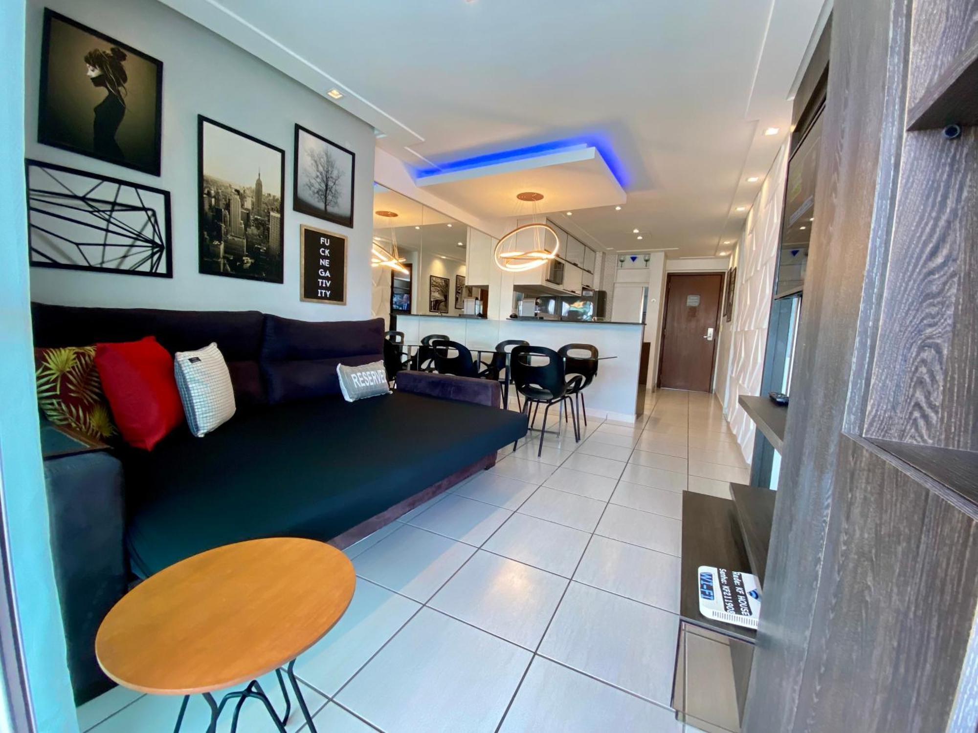 Beira Mar Apto 16º Andar Luxo 2 Quartos * 福塔莱萨